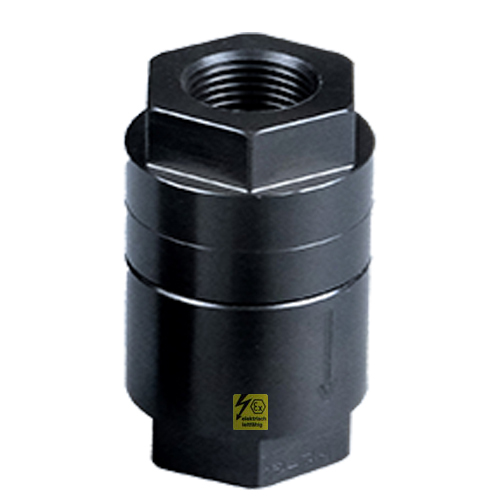 Entl&uuml;ftungsventile aus PE-el, federbelastet