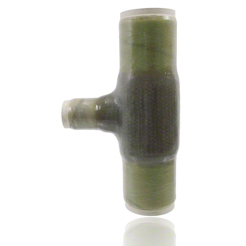 UP-GF-HDPE T-St&uuml;ck 90&deg; reduziert, DIN 16 966, Form T2, Rohrtyp B, mit Laminatenden, PN 16