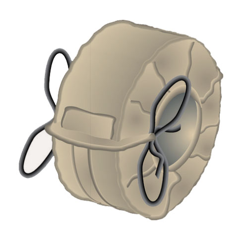 Spritzschutzband aus PTFE f&uuml;r geflanschte Armaturen DIN/ANSI/BS*, Farbe Beige