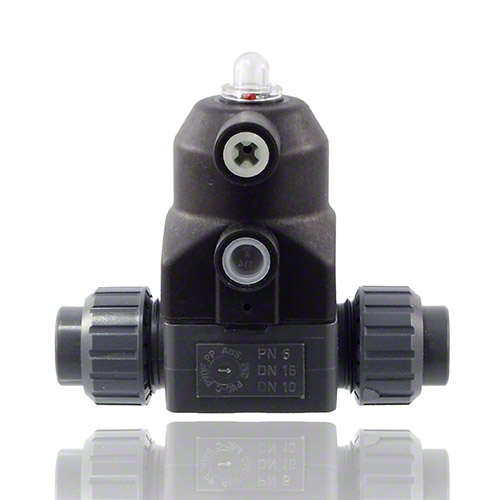 PVC U 2/2-Wege-Membranventil, Ausf&uuml;hrung Verschraubung