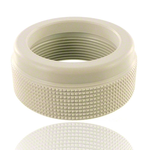 &Uuml;berwurfmutter aus PP, au&szlig;en ger&auml;ndelt