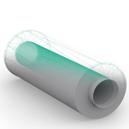 PP Rohrschalld&auml;mpfer mit Muffen&nbsp; 