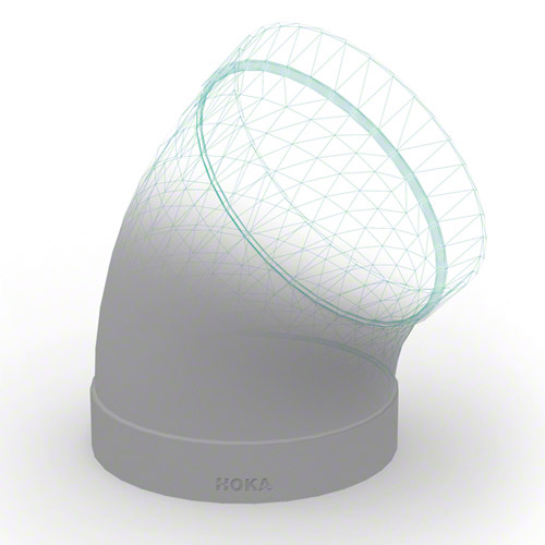 PP Rohrbogen mit Muffen 45&deg;