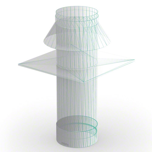 PE Muffe f&uuml;r Dachaufsatz