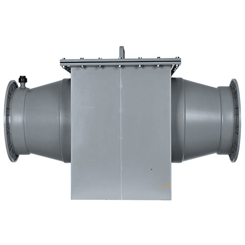 Tropfenabscheider aus PVC U - Einschub seitlich ziehbar, Baureihe TA 125-2-Z, mit Spr&uuml;heinheit