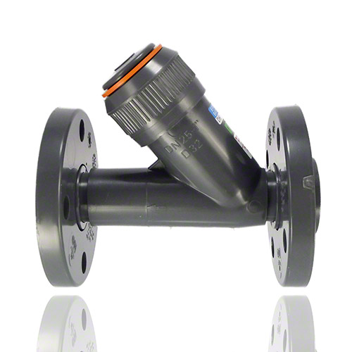 PVC-U R&uuml;ckschlagventil, Losflansch, EPDM